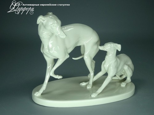 Купить фарфоровую статуэтку Nymphenburg Левретки